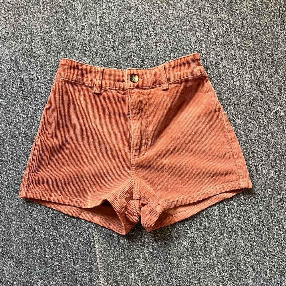 • Billabong High Waisted Corduroy Shorts •